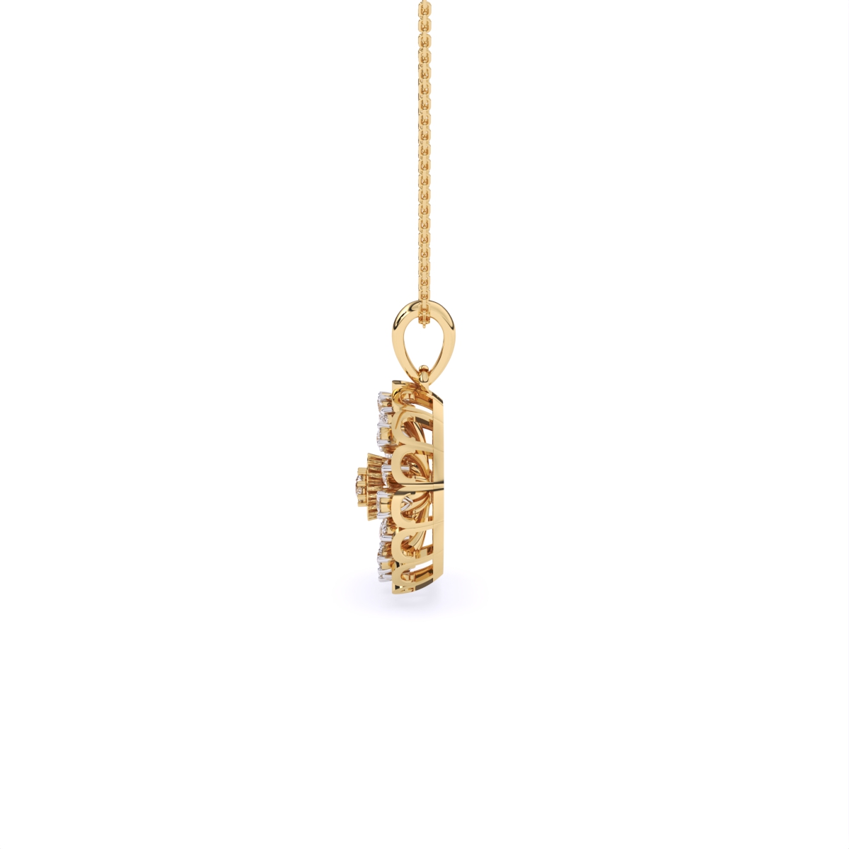 Multi-Stone Sparkle Diamond Pendant