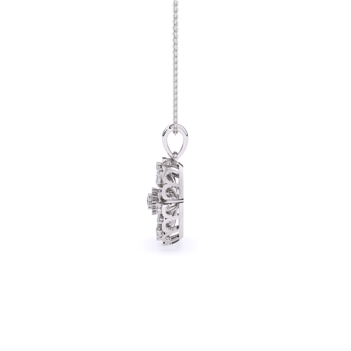 Multi-Stone Sparkle Diamond Pendant