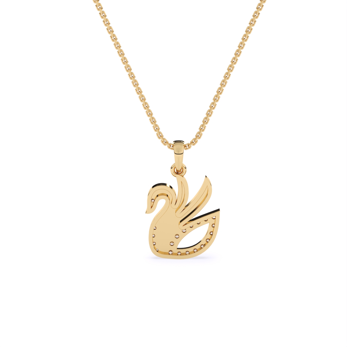 Love Grace Swan Diamond Pendant