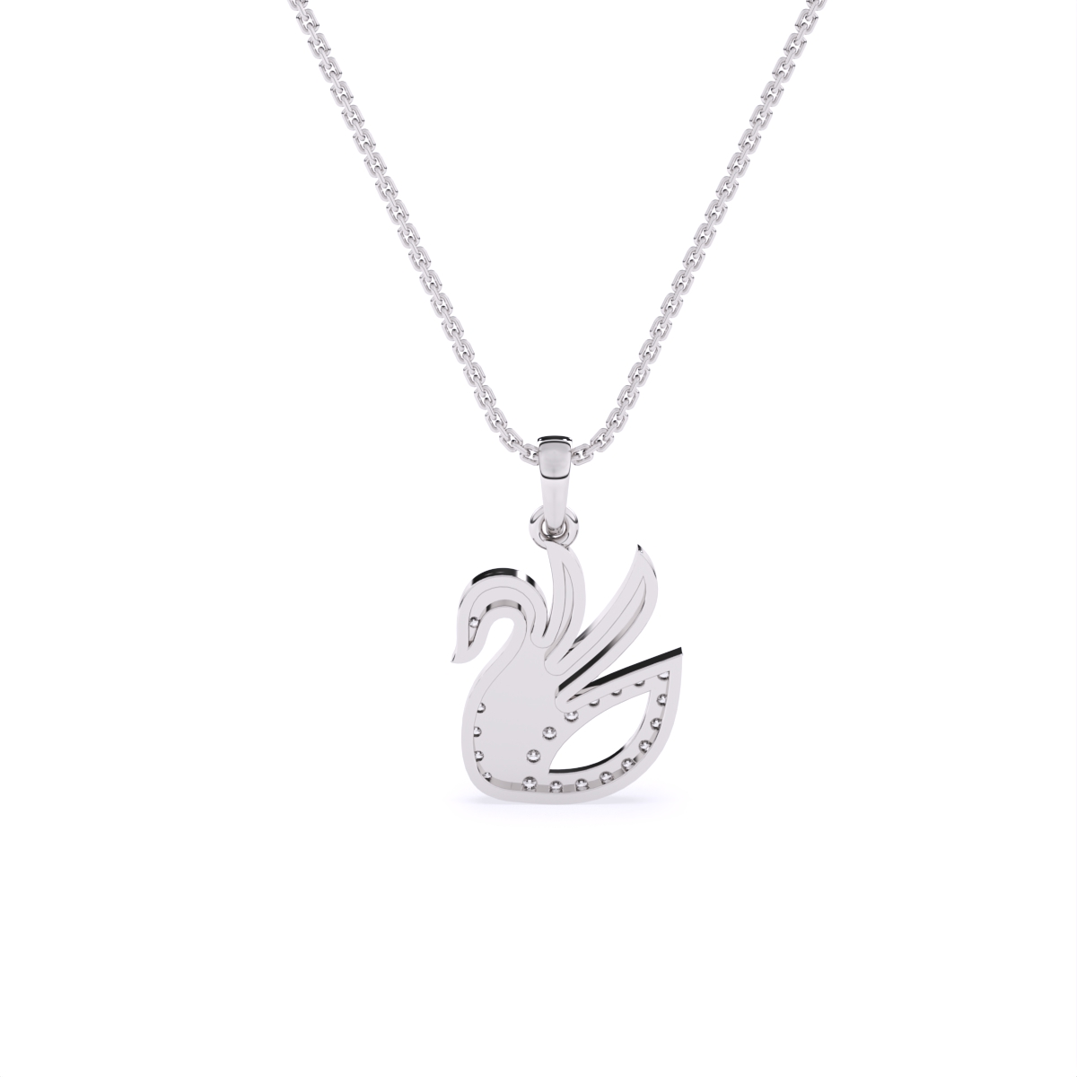 Love Grace Swan Diamond Pendant