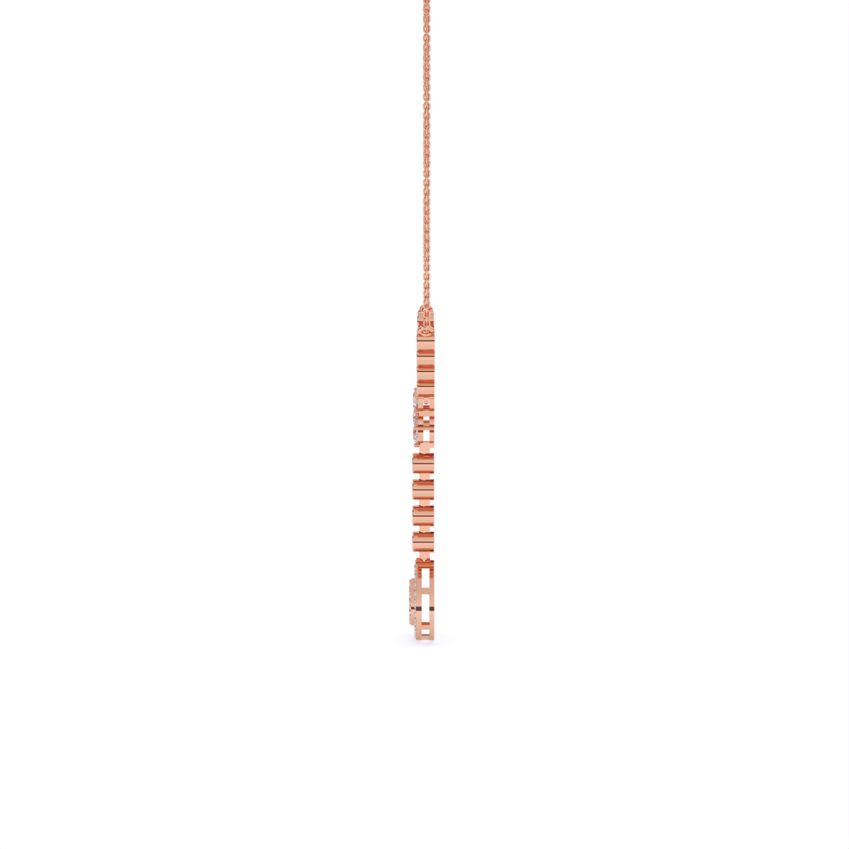 Glamorous Y-Necklace with Tear Drop Design