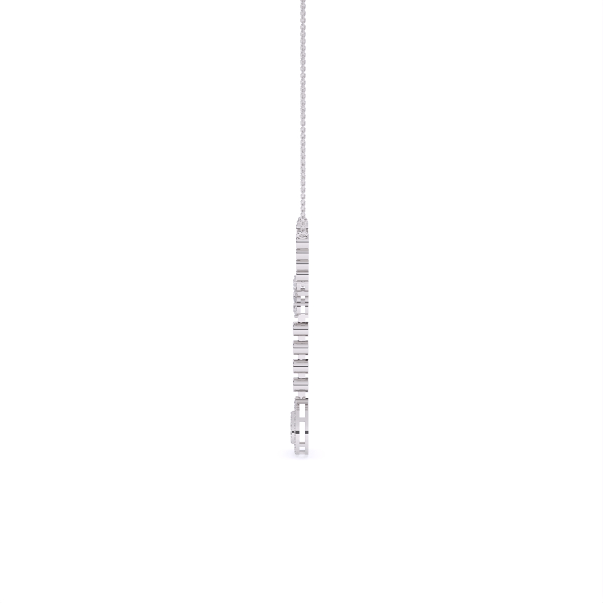 Glamorous Y-Necklace with Tear Drop Design