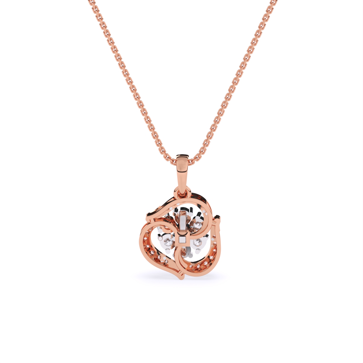 Dazzling Flower-Inspired Diamond Pendant