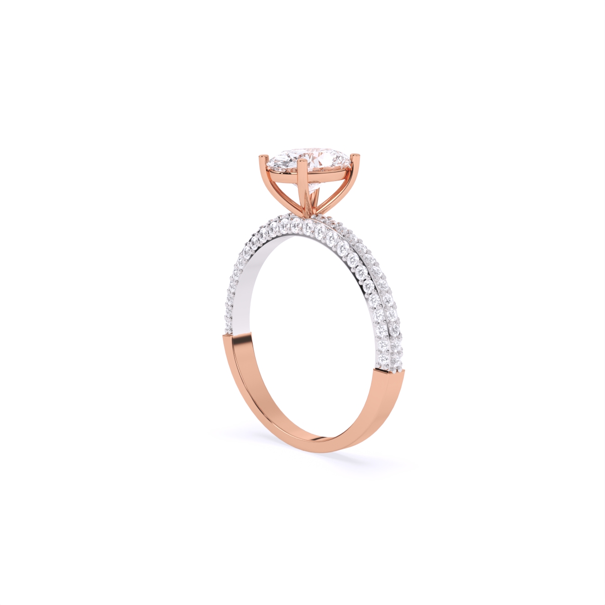 Grand Statement Oval Solitaire Diamond Ring