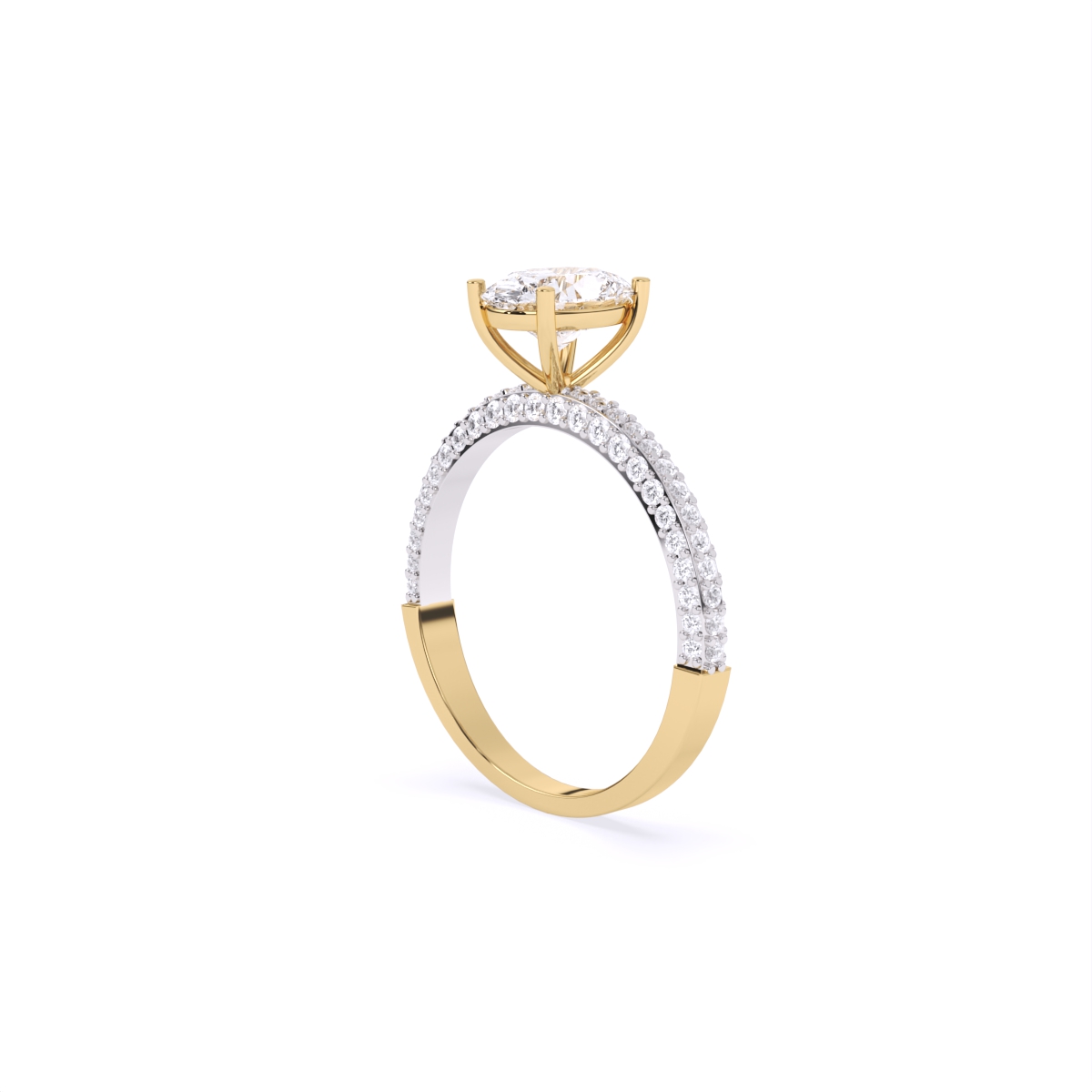Grand Statement Oval Solitaire Diamond Ring