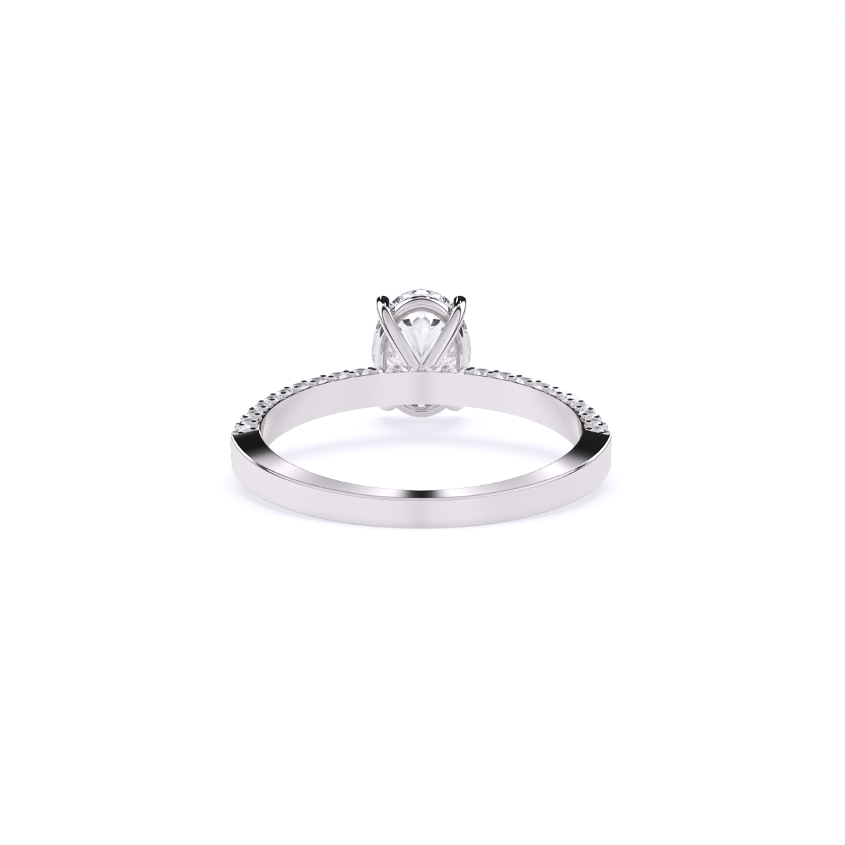 Grand Statement Oval Solitaire Diamond Ring