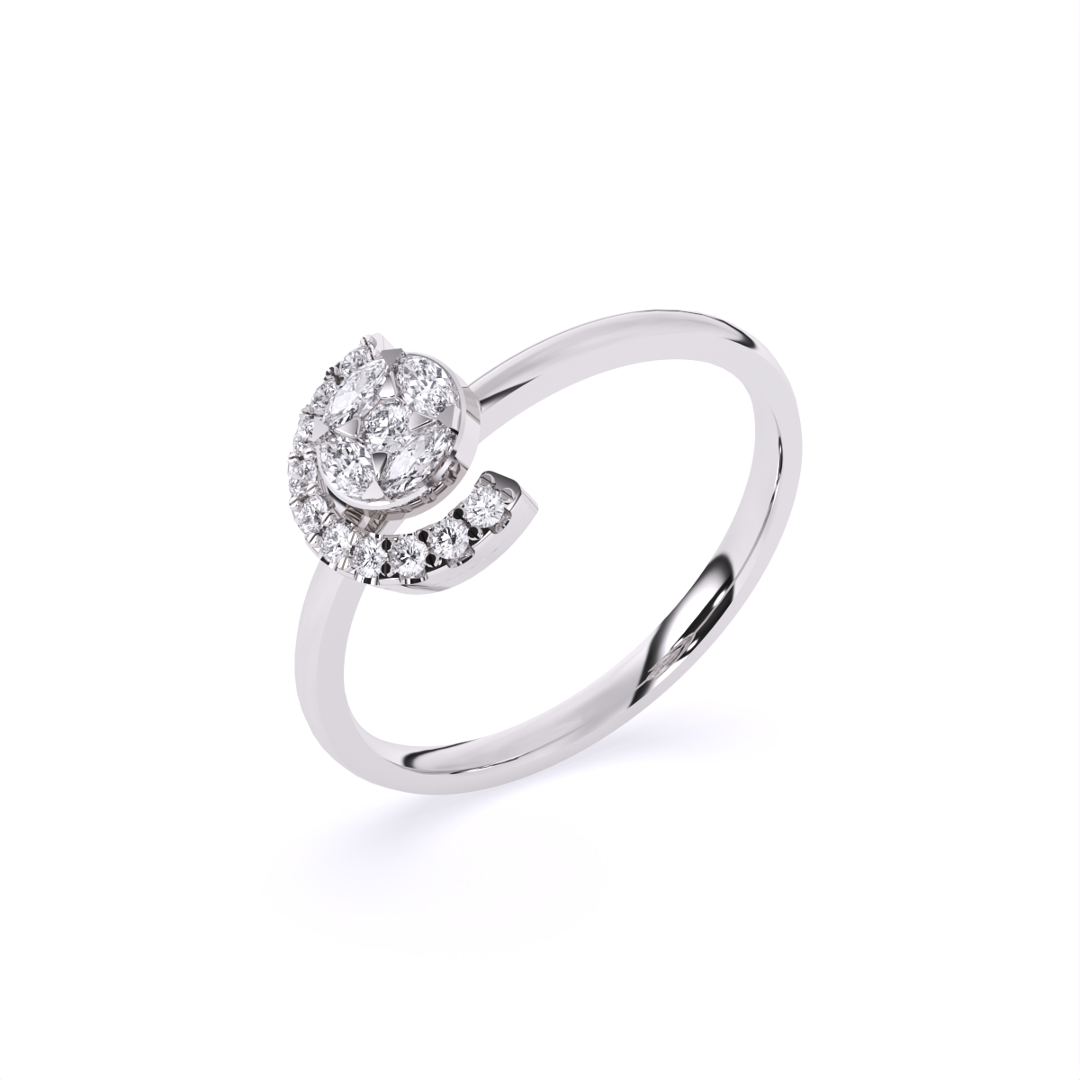 Signature Cluster Shine Diamond Ring