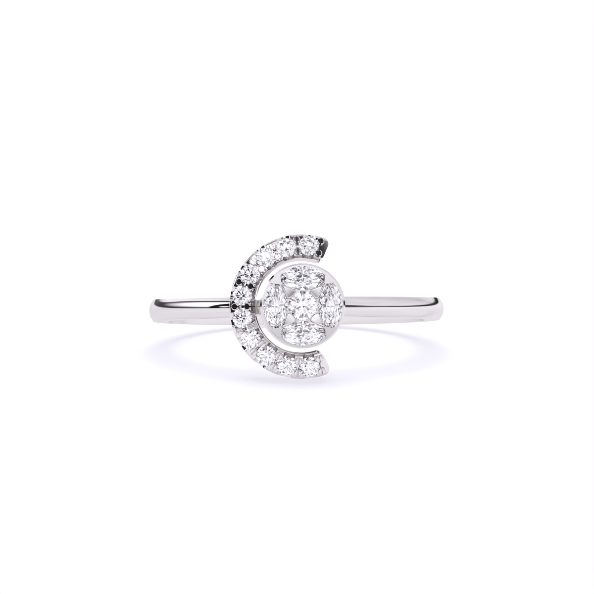 Signature Cluster Shine Diamond Ring