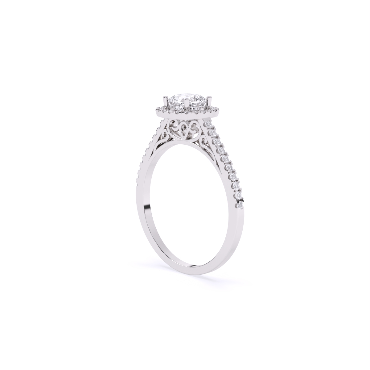 Square Centerpiece With Mini Diamond Band