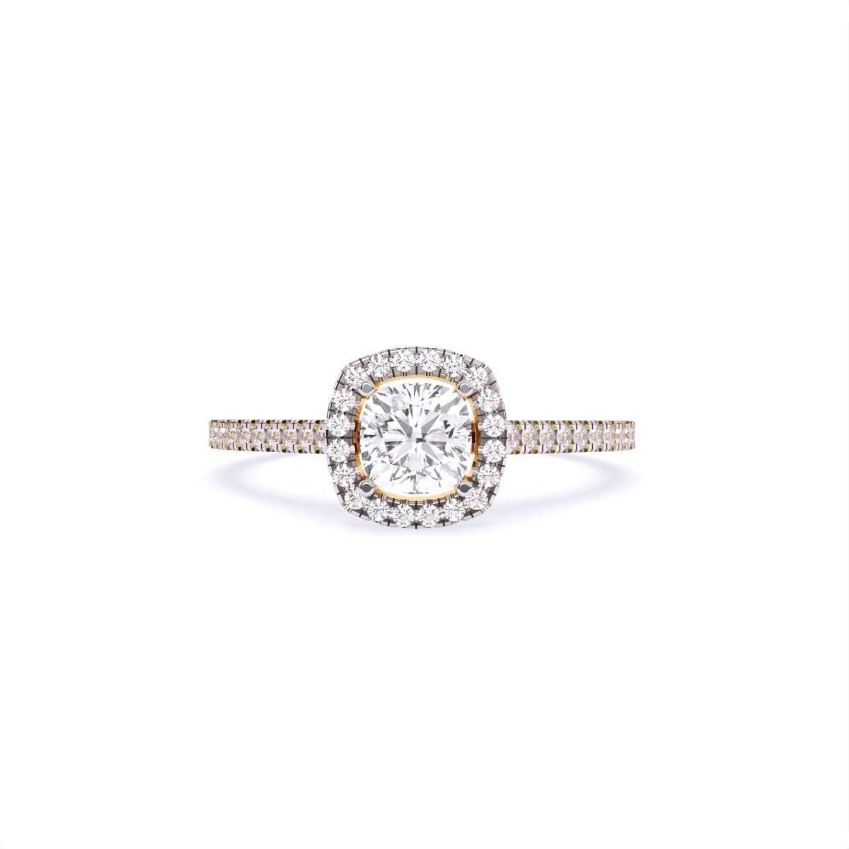 Square Centerpiece With Mini Diamond Band