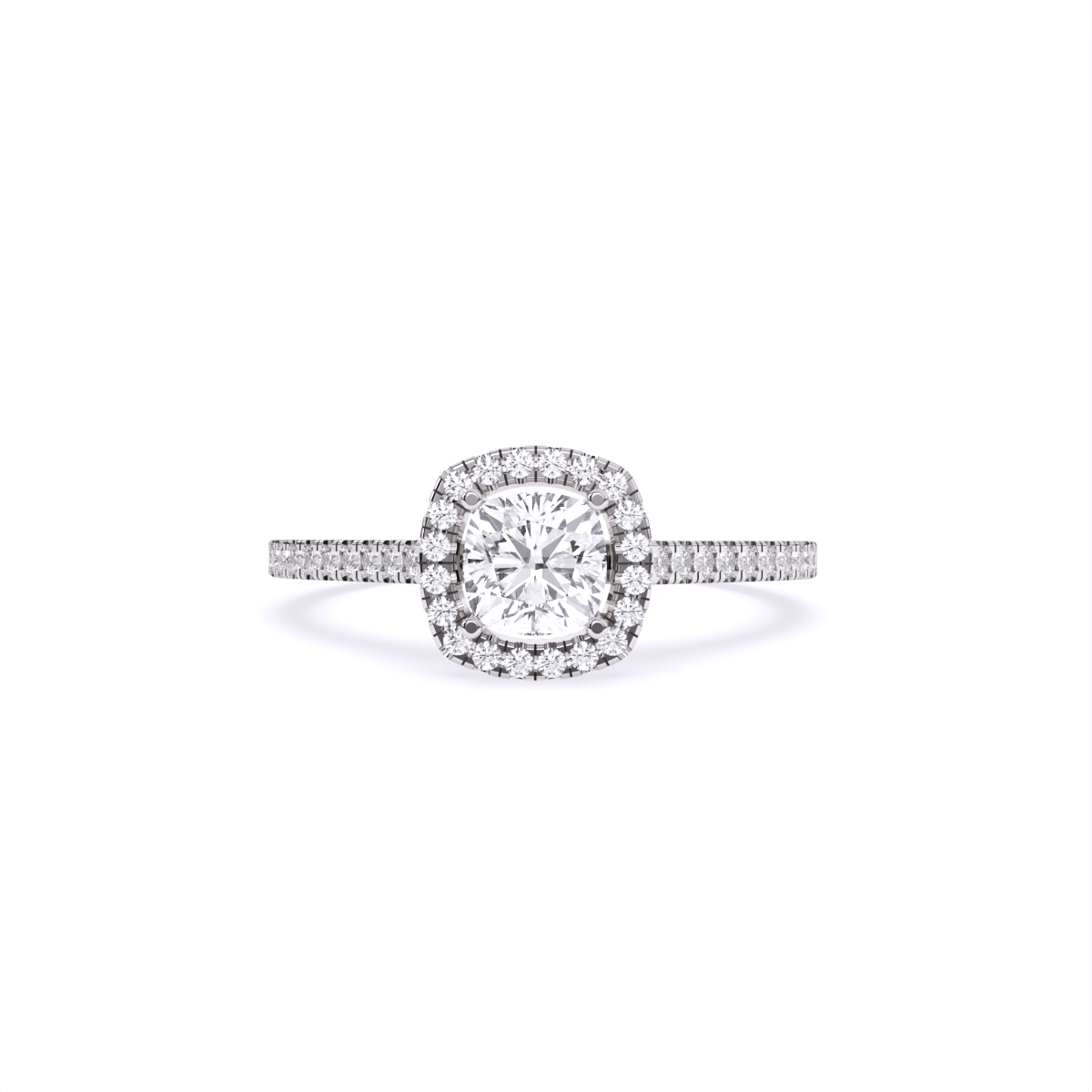 Square Centerpiece With Mini Diamond Band