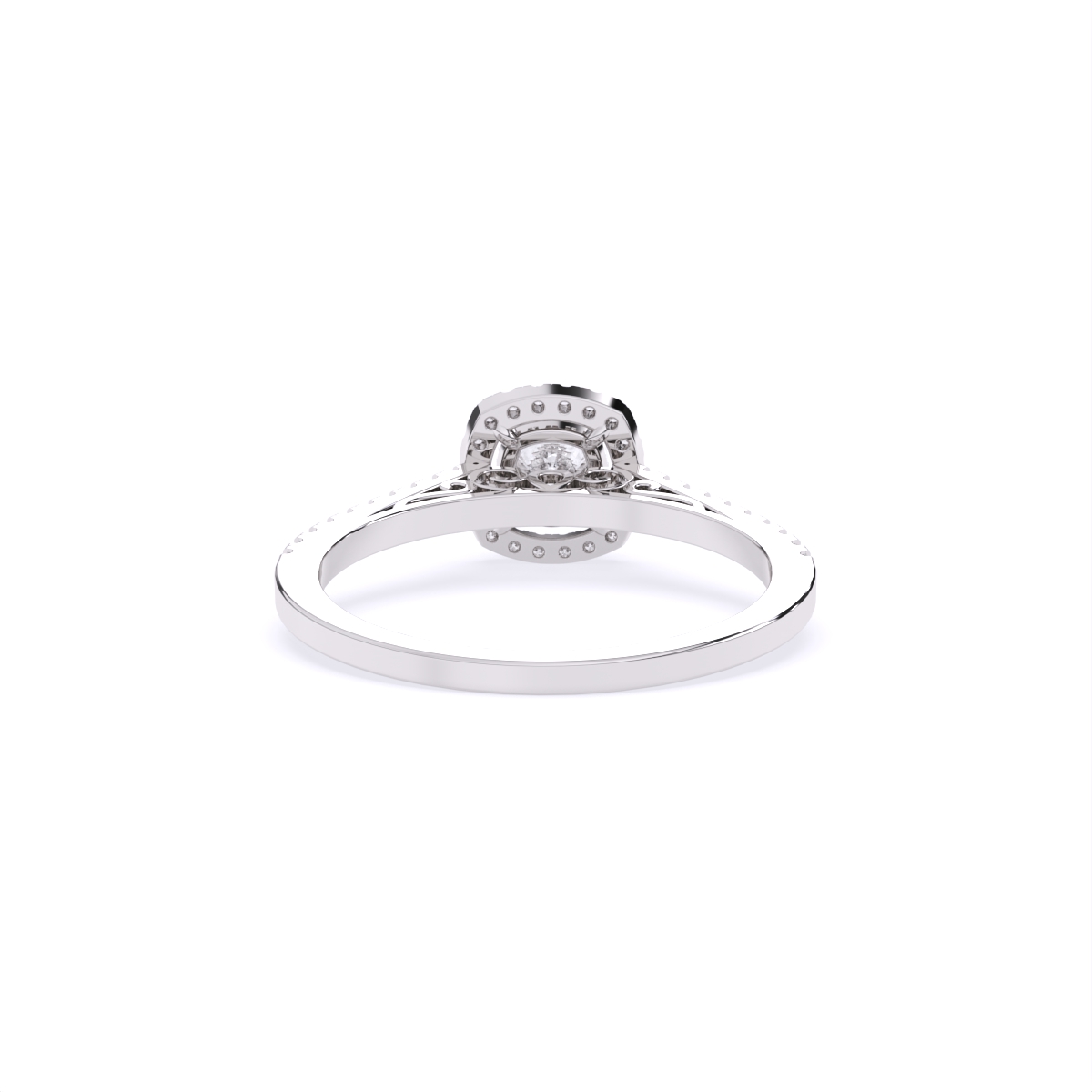 Square Centerpiece With Mini Diamond Band