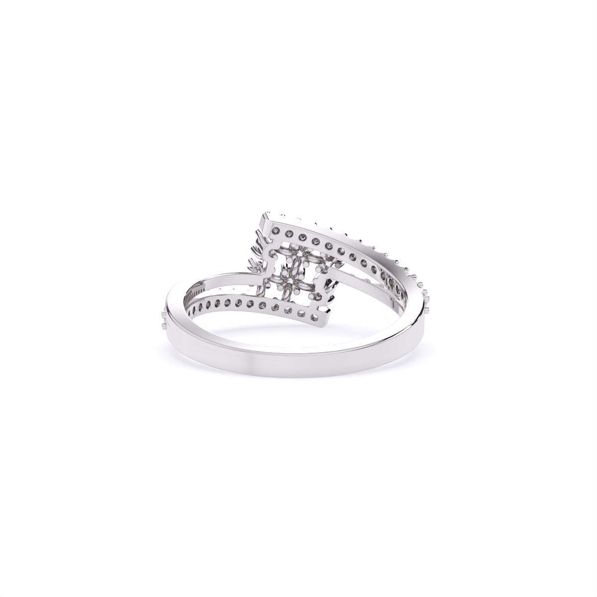 Trendy Bounce Diamond Linear Band Ring