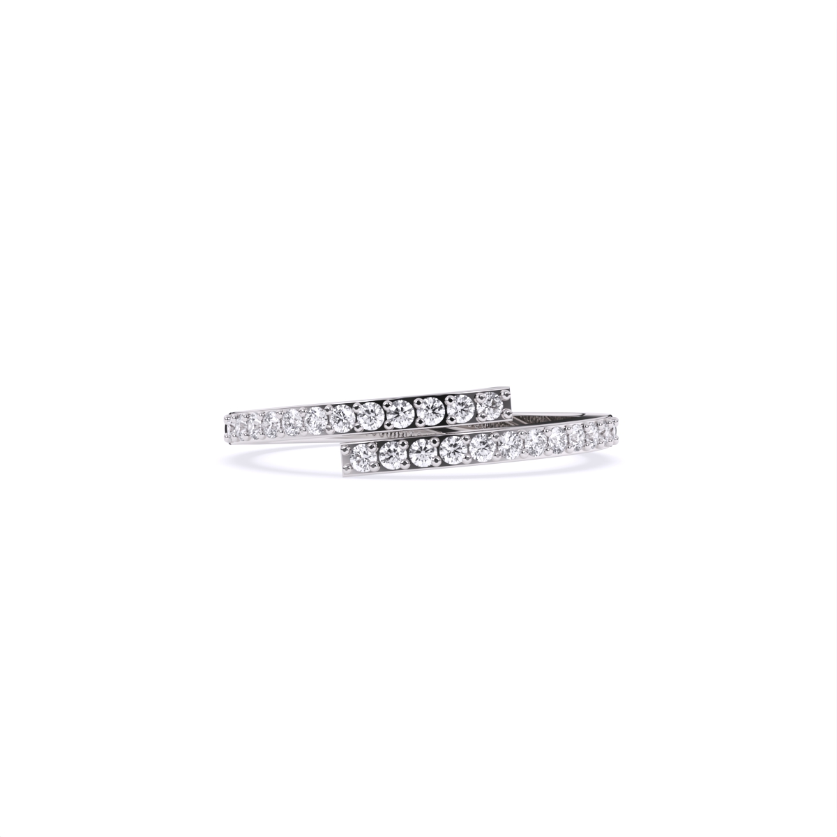 Split Bar Shine Diamond Ring