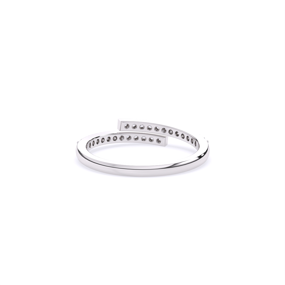 Split Bar Shine Diamond Ring