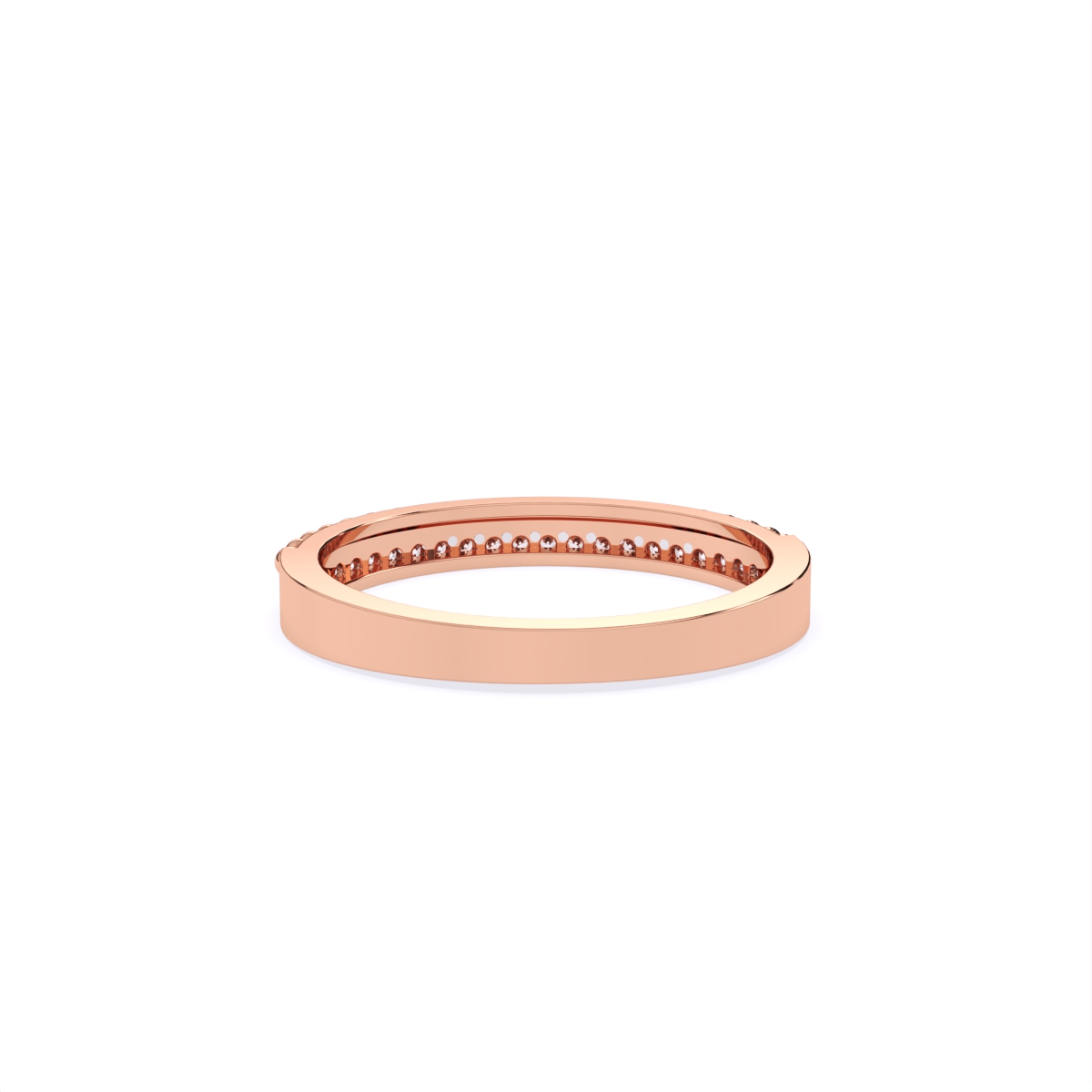Casual Look Channel-Set Diamond Ring