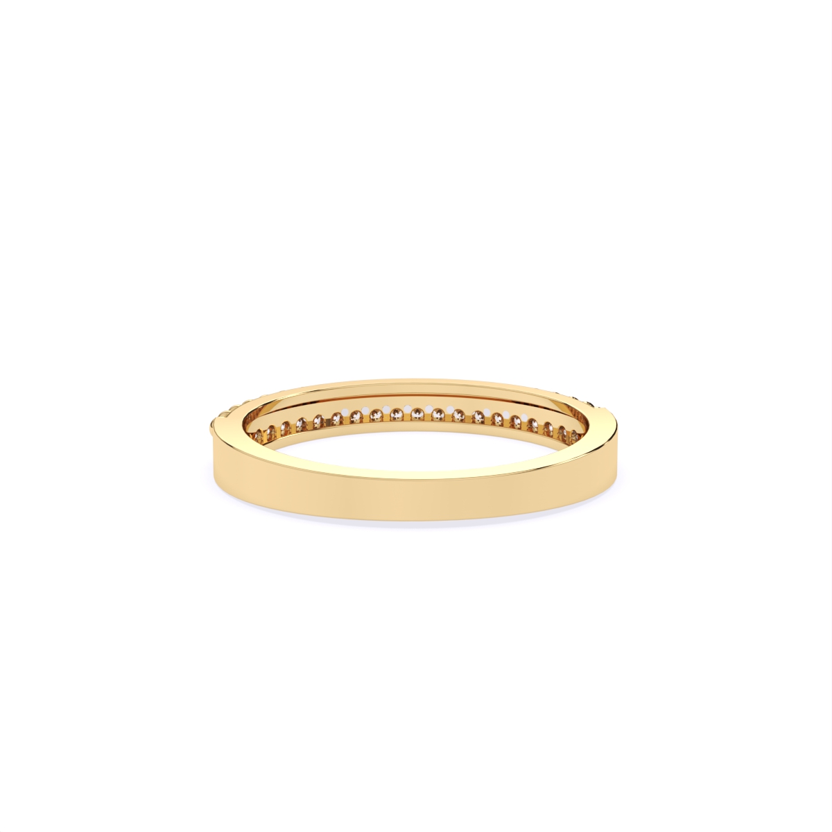 Casual Look Channel-Set Diamond Ring