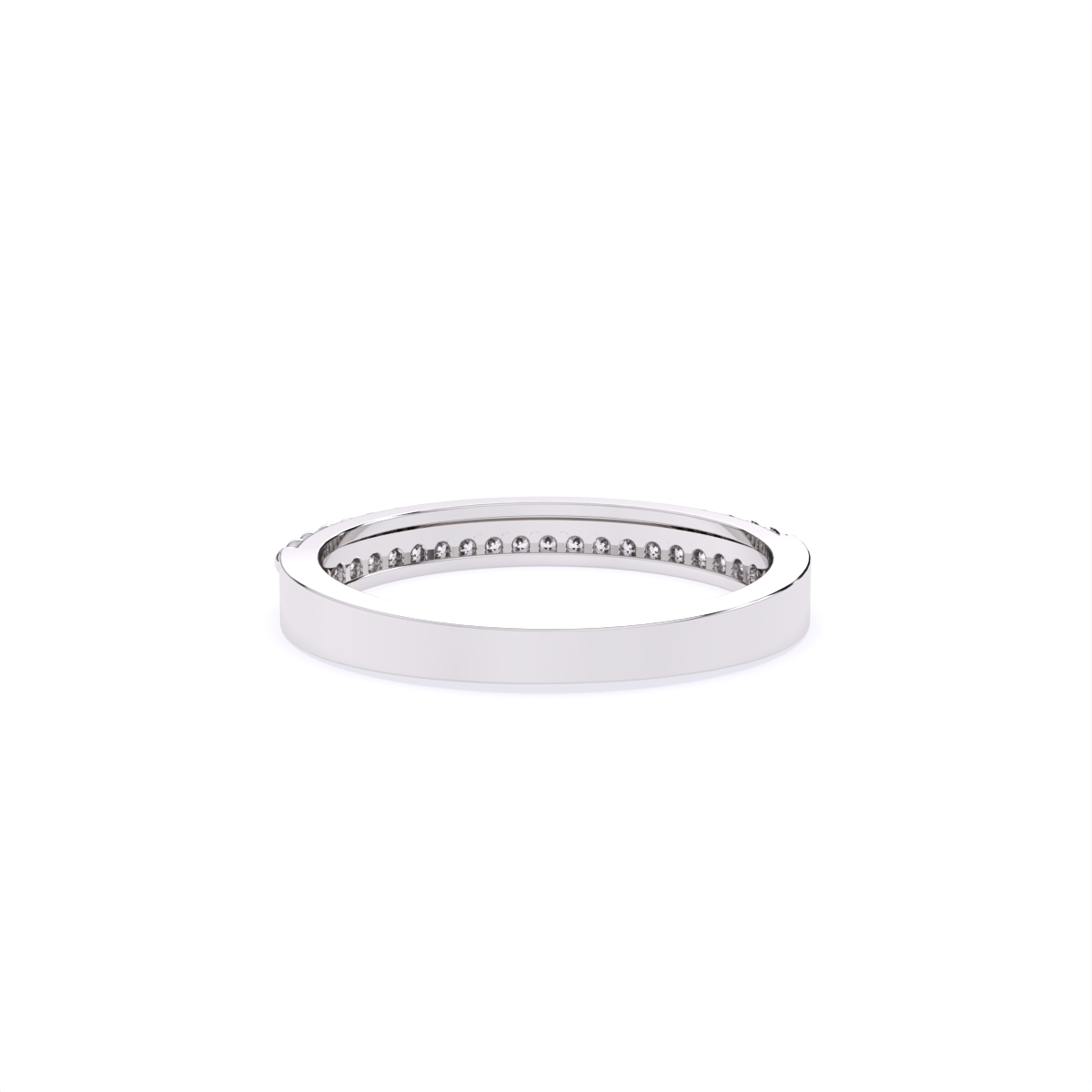 Casual Look Channel-Set Diamond Ring