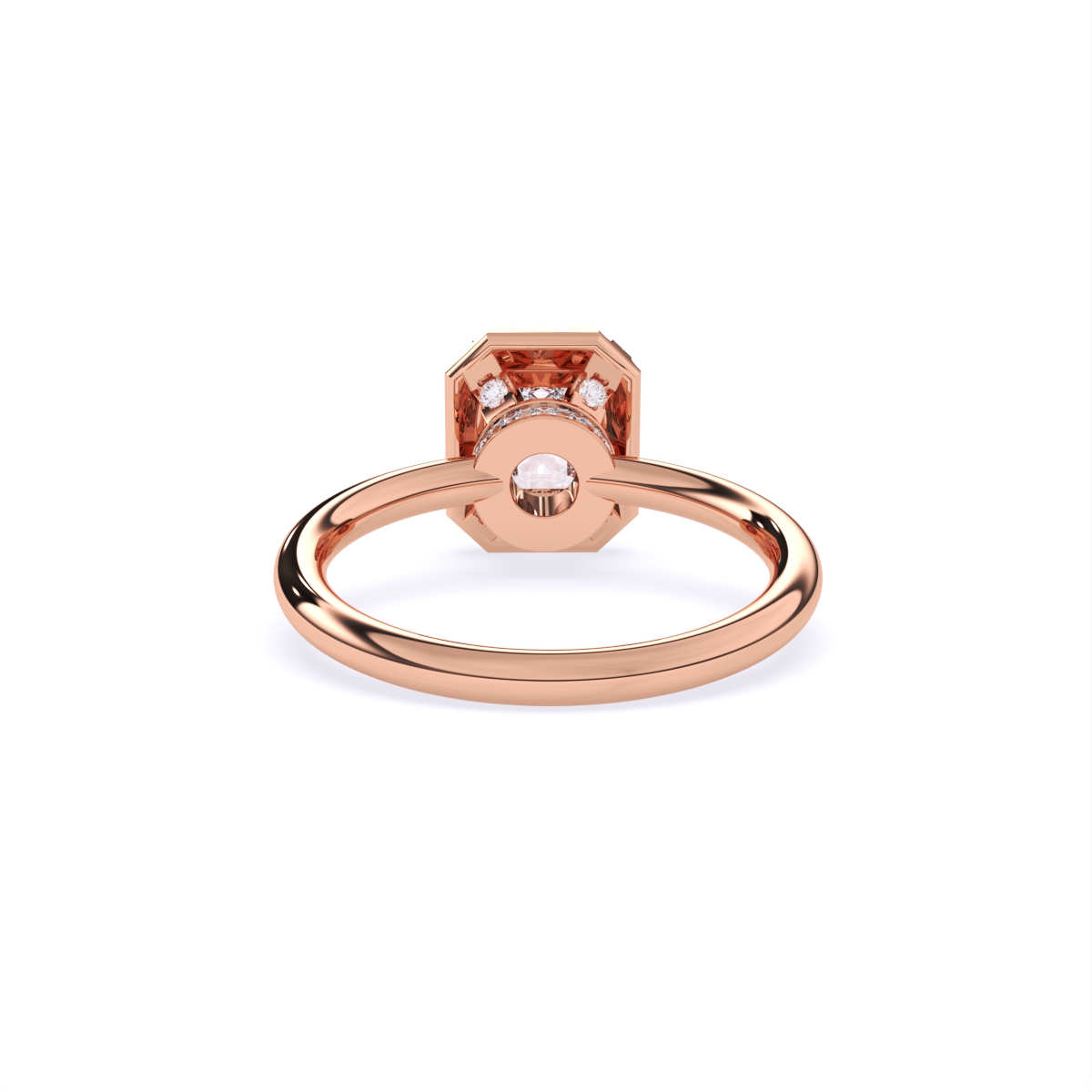 Glamour Square Cluster Diamond Ring