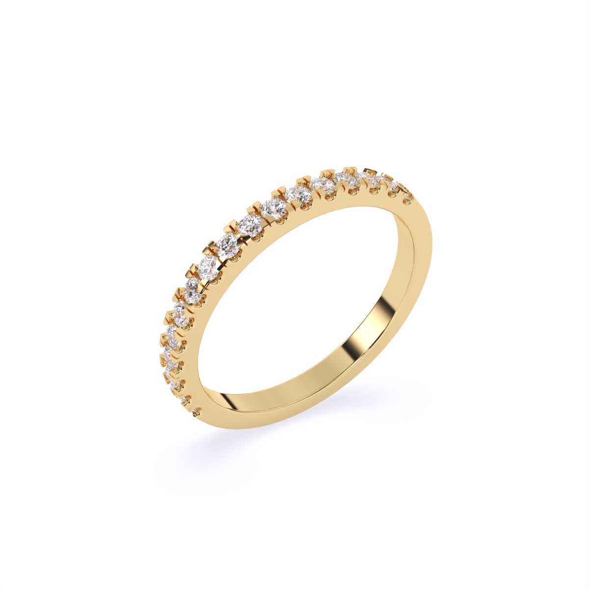 Minimal Look Multi-Diamond Band Ring