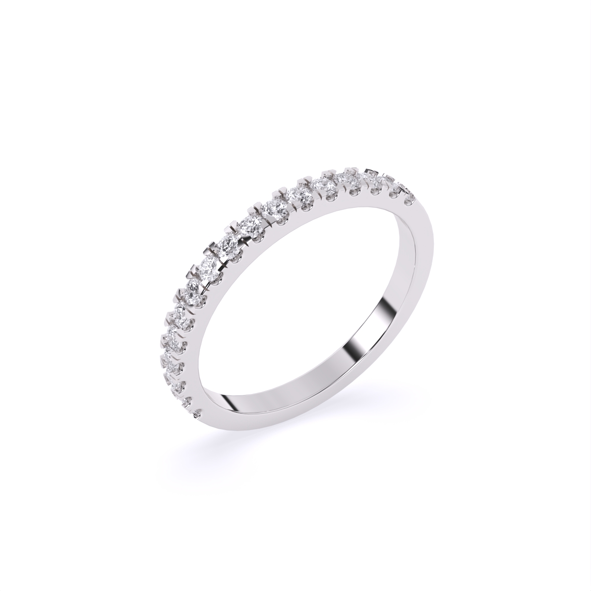 Minimal Look Multi-Diamond Band Ring