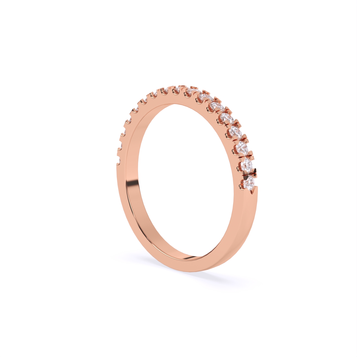 Minimal Look Multi-Diamond Band Ring