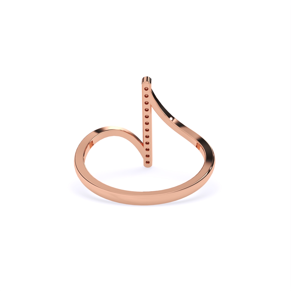 Stylish Open-Style Diamond Band