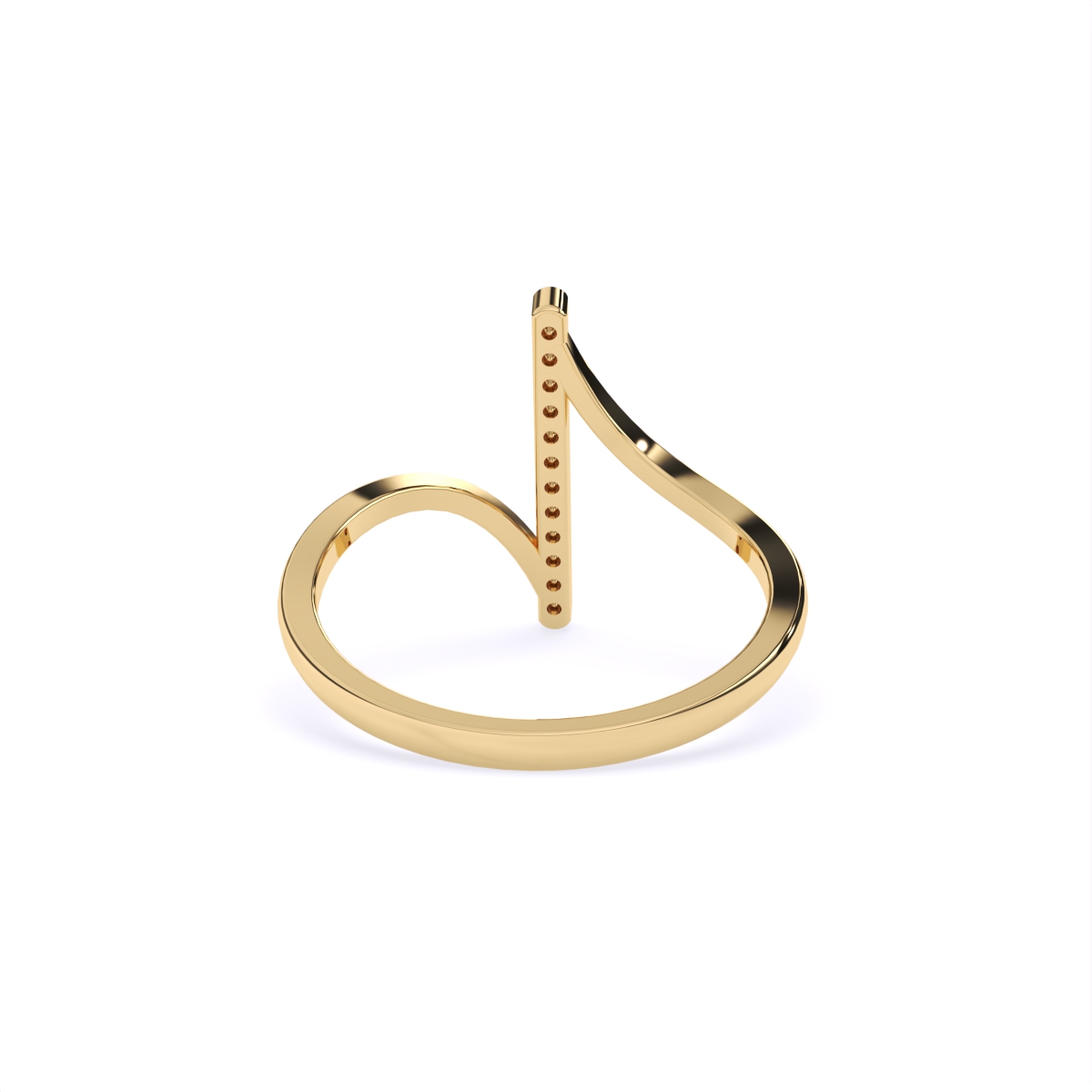 Stylish Open-Style Diamond Band