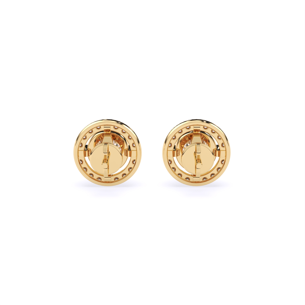 Round Solitaire Lab Diamond Studs