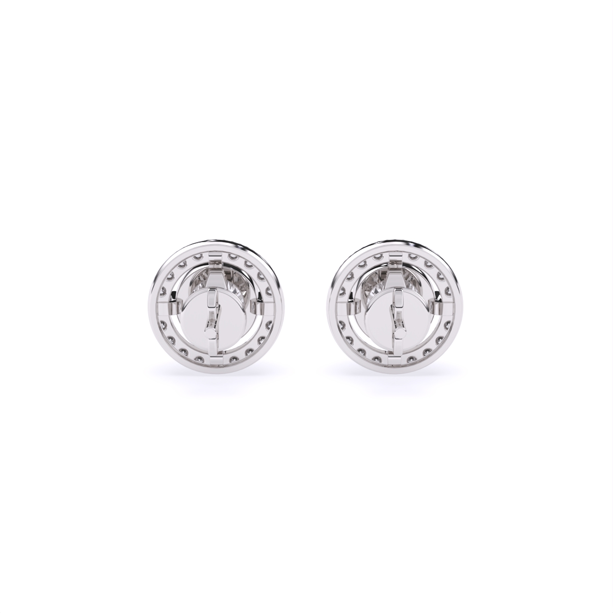 Round Solitaire Lab Diamond Studs