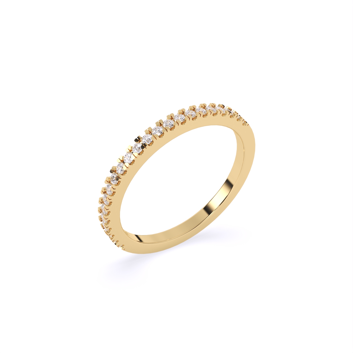 Dainty Diamond Row Band Ring