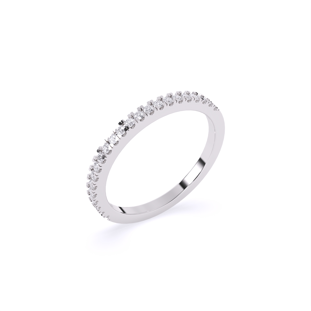 Dainty Diamond Row Band Ring