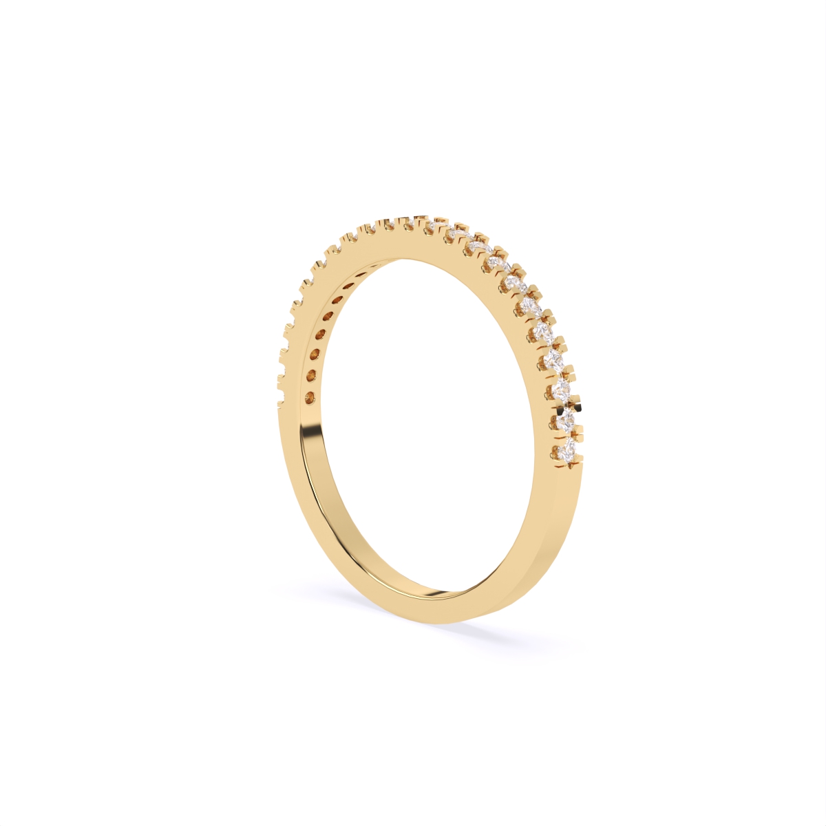 Dainty Diamond Row Band Ring