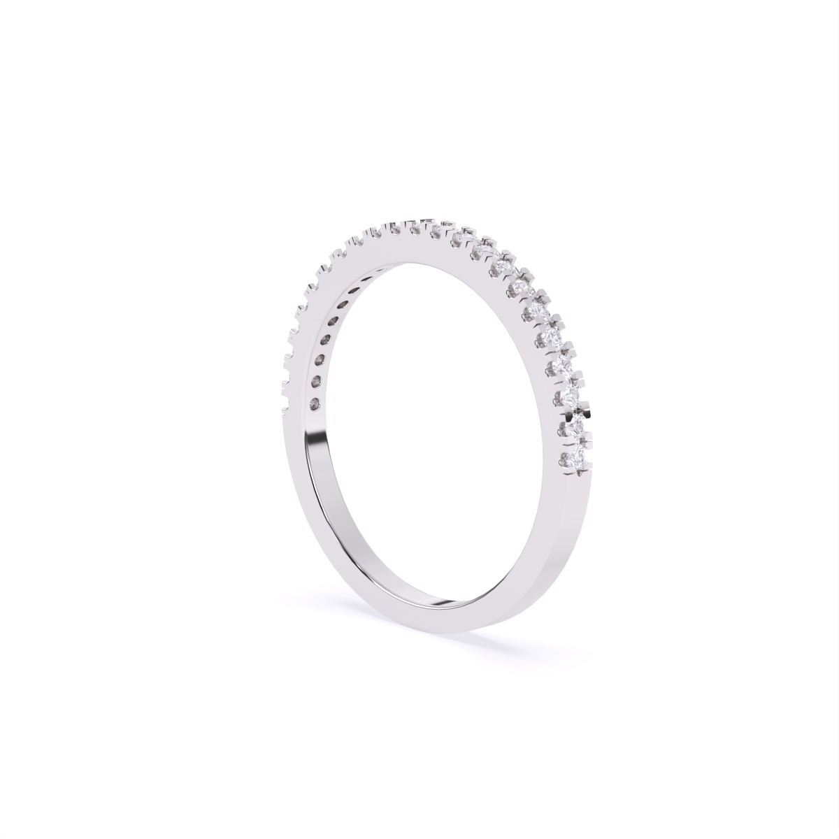 Dainty Diamond Row Band Ring