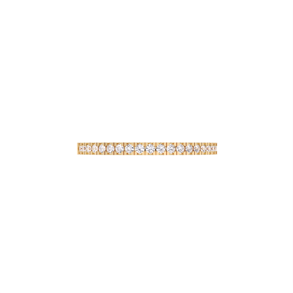 Dainty Diamond Row Band Ring