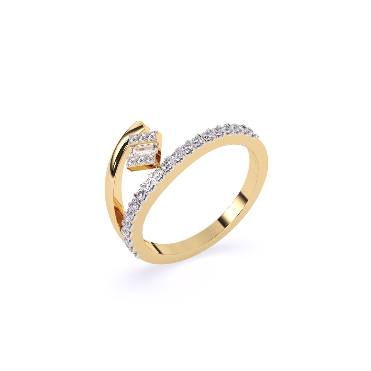Twin Flow Diamond Cluster Ring