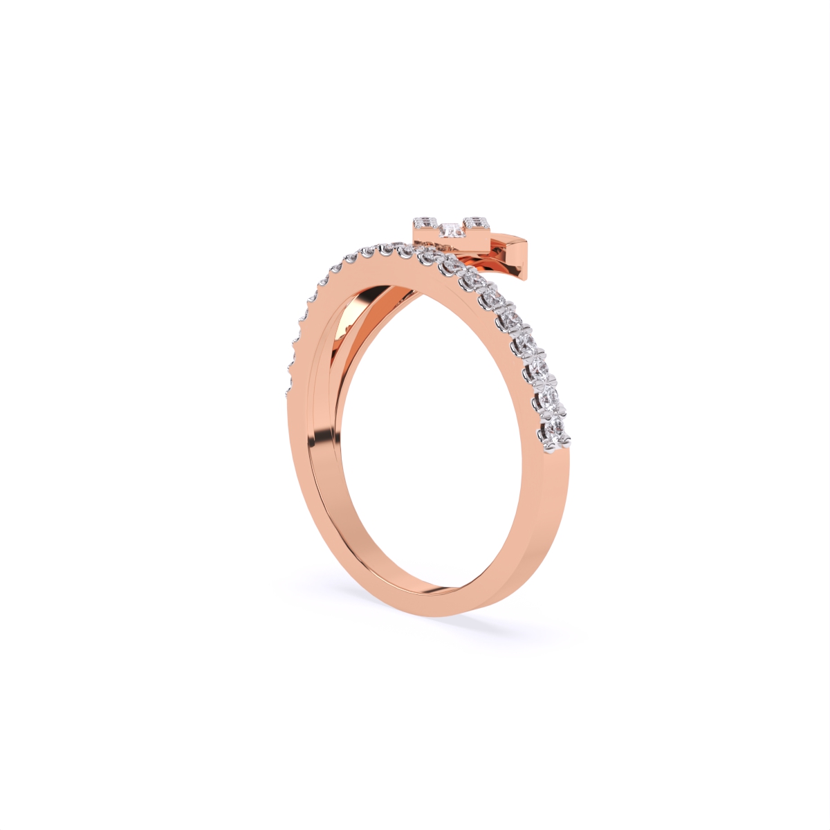 Twin Flow Diamond Cluster Ring