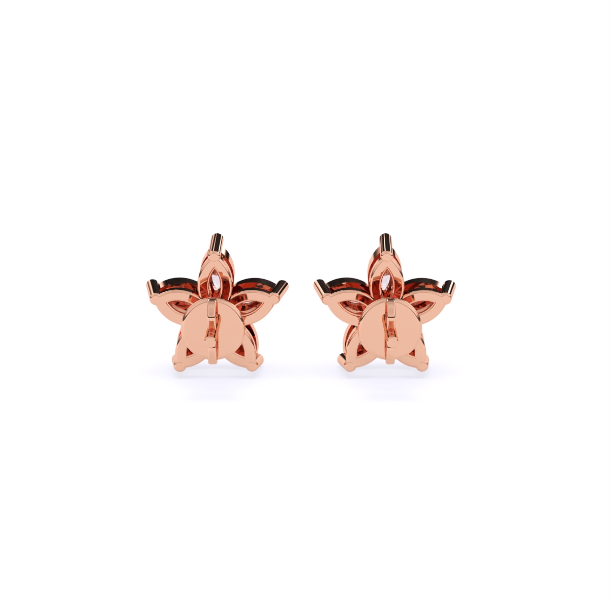 Shining Star Shape Stud Earrings