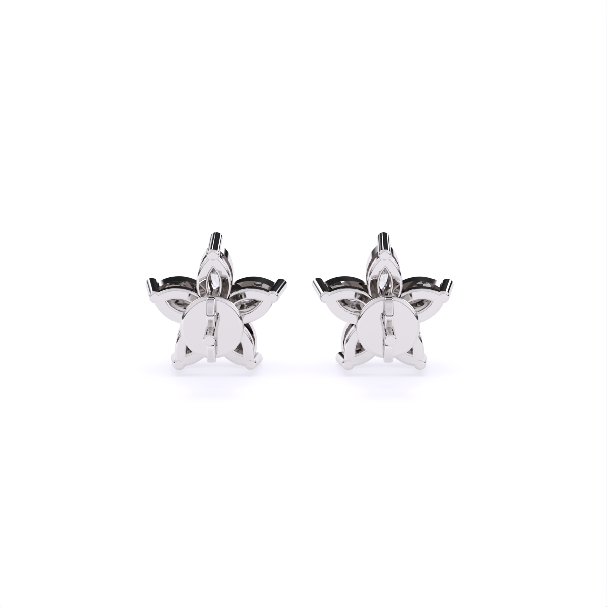 Shining Star Shape Stud Earrings