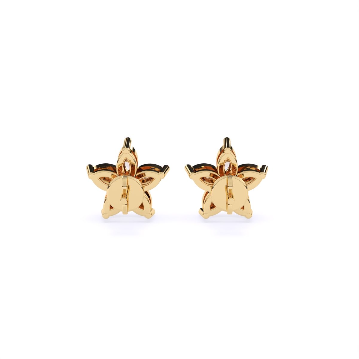 Shining Star Shape Stud Earrings