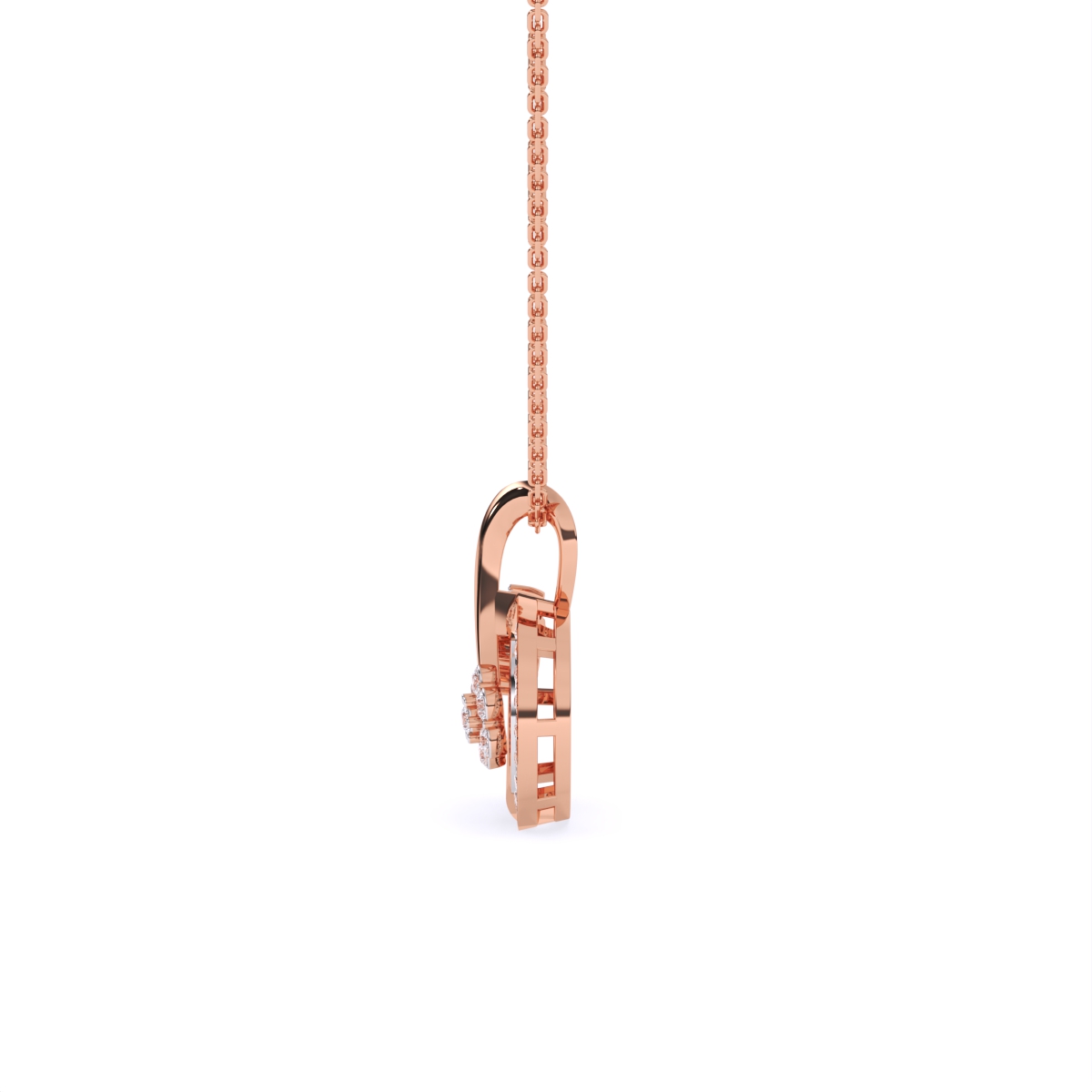 Circle of Flowers Diamond Pendant