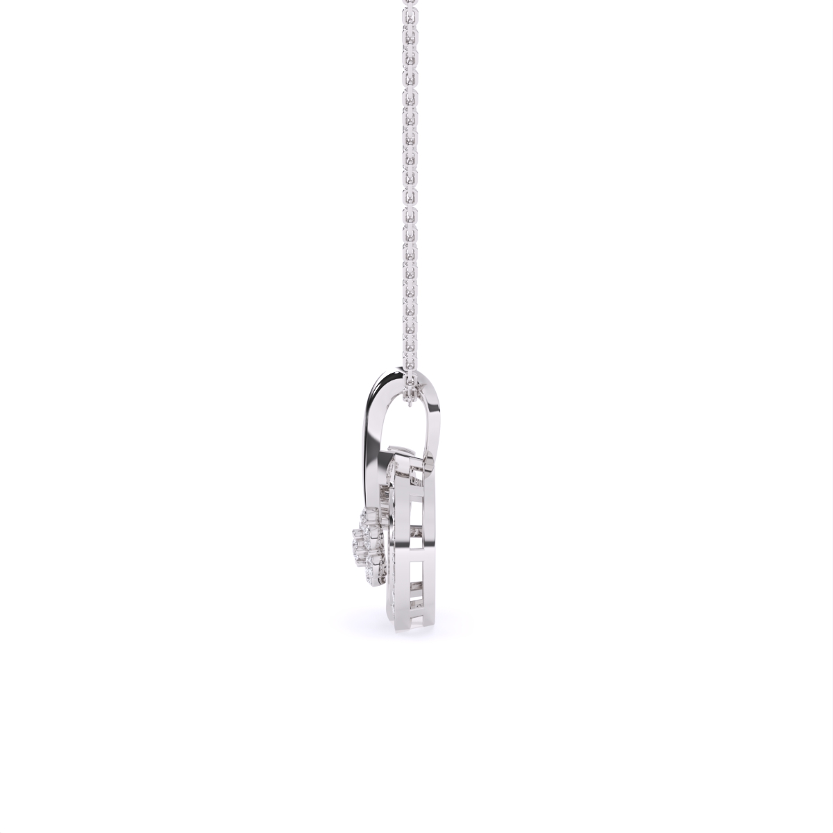 Circle of Flowers Diamond Pendant