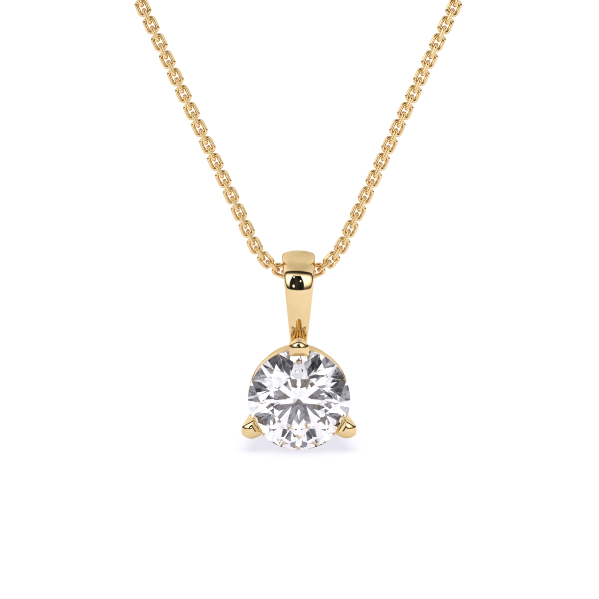 Pure Glow Solitaire Pendant