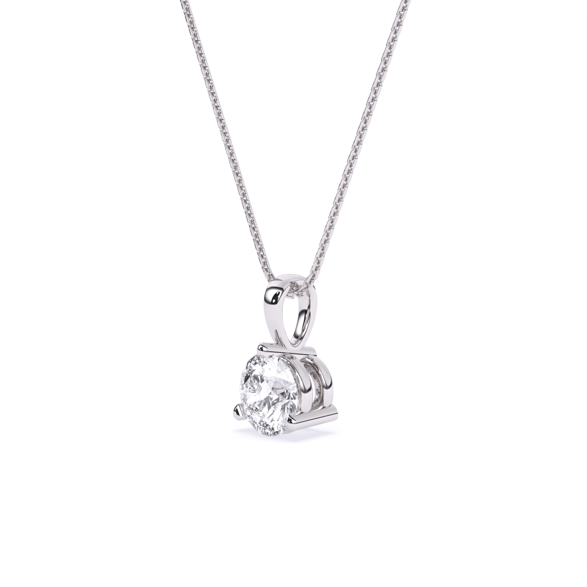 Pure Glow Solitaire Pendant