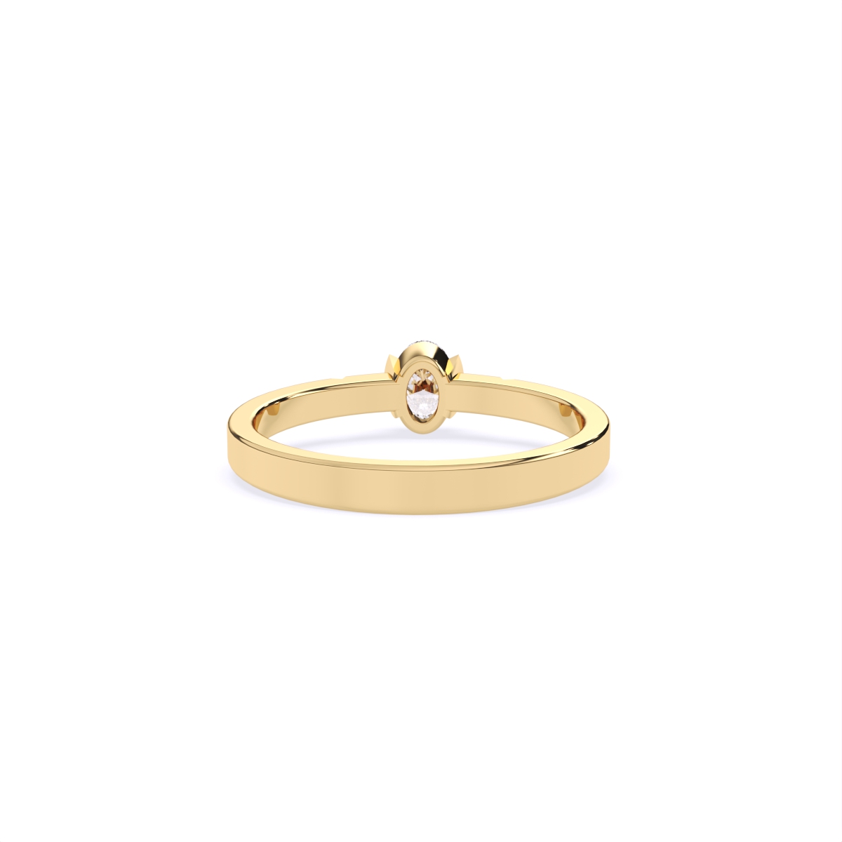 Modern Grip Set Solitaire Diamond Ring