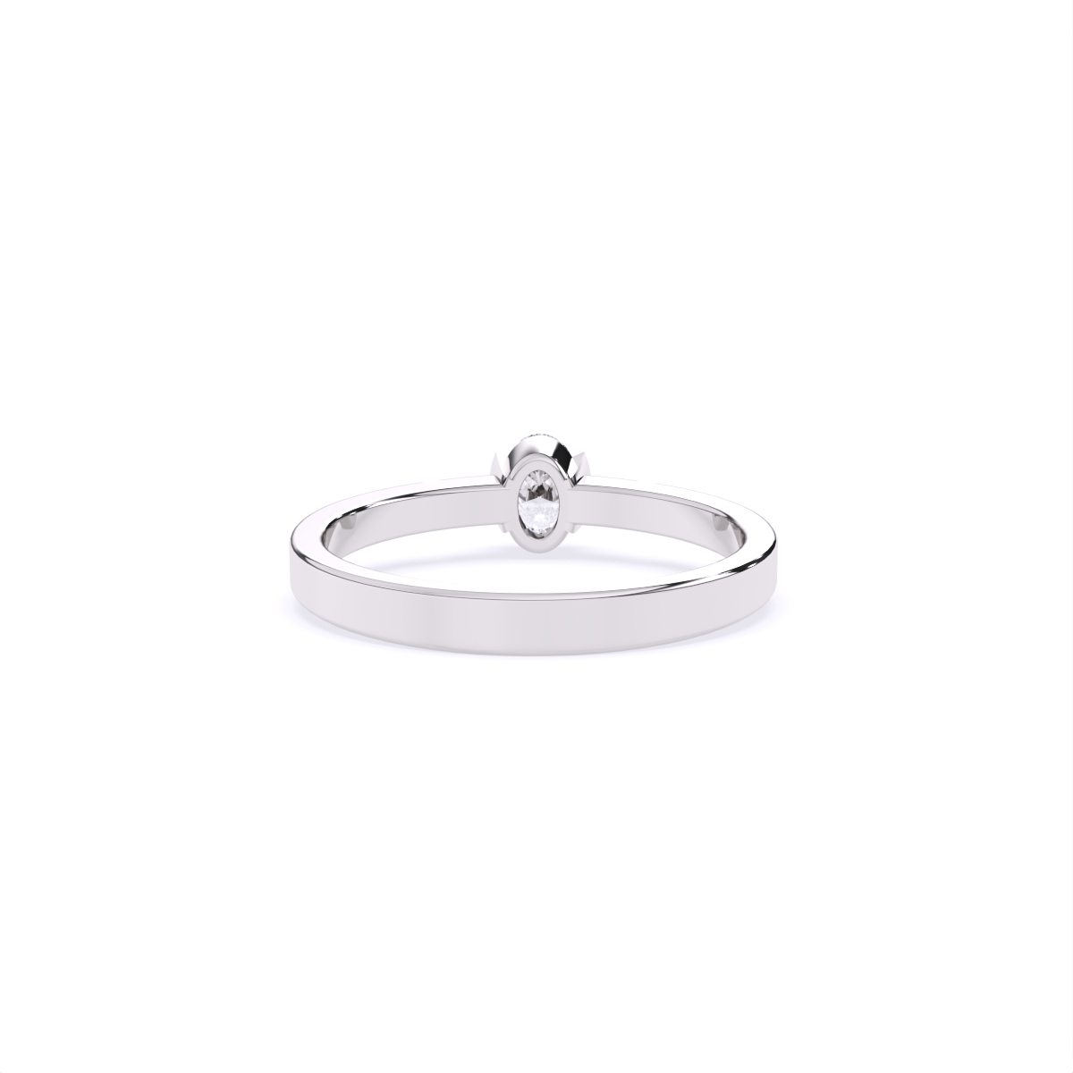 Modern Grip Set Solitaire Diamond Ring