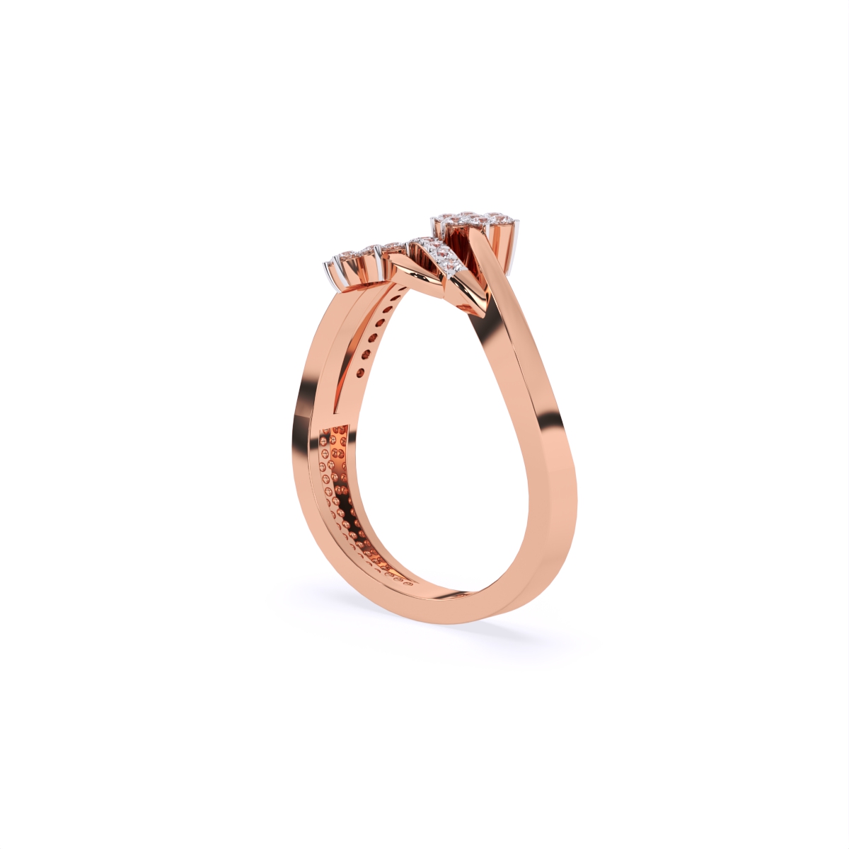 Daisy Duo Twist Diamond Ring