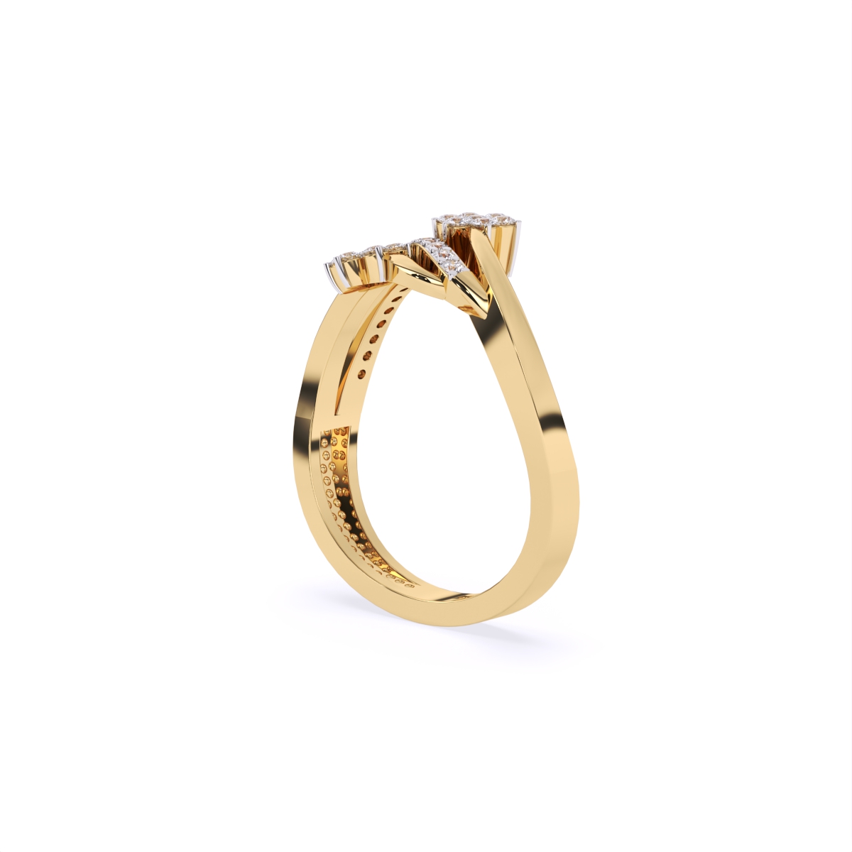 Daisy Duo Twist Diamond Ring