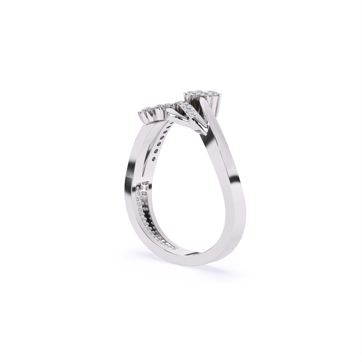 Daisy Duo Twist Diamond Ring