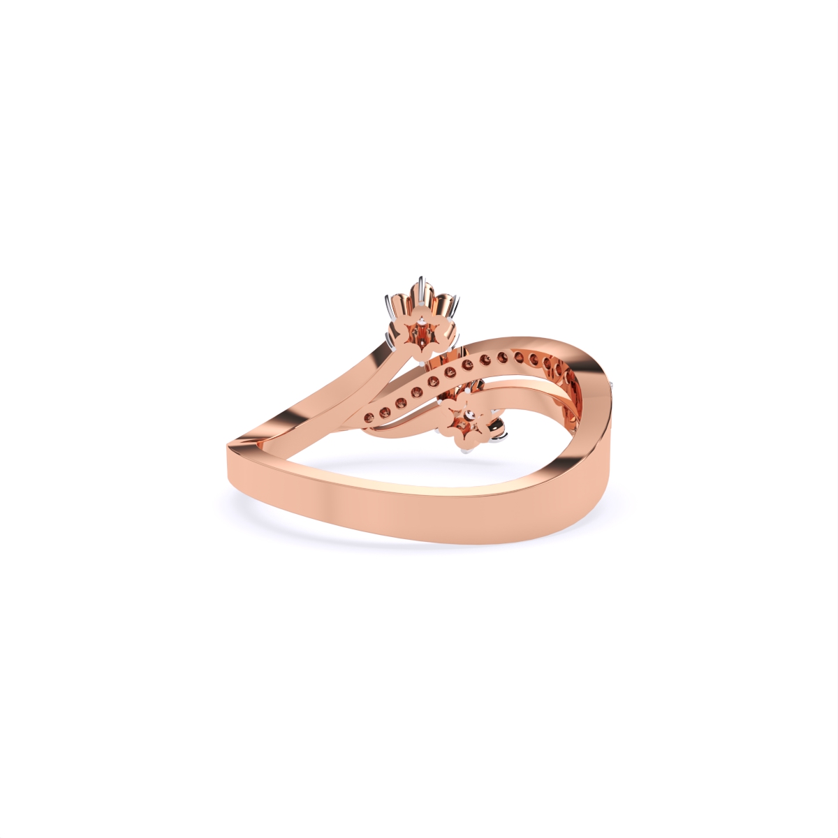 Daisy Duo Twist Diamond Ring